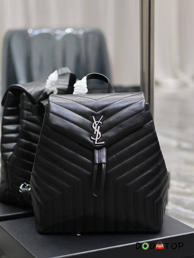 YSL Loulou Backpack Black Size 33 × 26 × 13 cm - 1