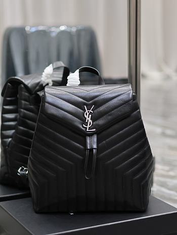 YSL Loulou Backpack Black Size 33 × 26 × 13 cm