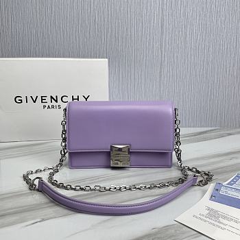 Givenchy Crossbody Bag Purple Size 20 x 13 x 5 cm