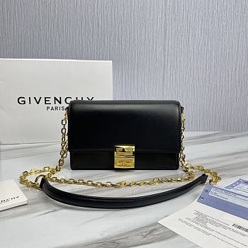 Givenchy Crossbody Bag Black Gold Hardware Size 20 x 13 x 5 cm