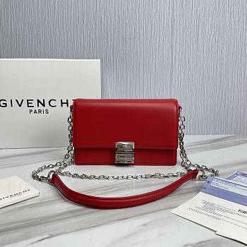 Givenchy Crossbody Bag Red Size 20 x 13 x 5 cm