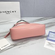Givenchy Small Leather Moon Cut-Out Shoulder Bag Pink Size 25 x 7 x 12 cm - 6