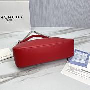 Givenchy Small Leather Moon Cut-Out Shoulder Bag Red Size 25 x 7 x 12 cm - 2