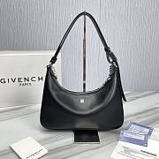 Givenchy Small Leather Moon Cut-Out Shoulder Bag Black Size 25 x 7 x 12 cm - 6