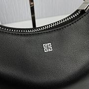 Givenchy Small Leather Moon Cut-Out Shoulder Bag Black Size 25 x 7 x 12 cm - 3