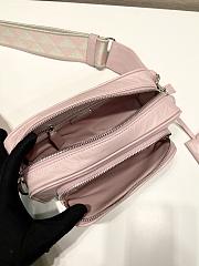 Prada Pink Nappa Antique Leather Multi-pocket Shoulder Bag Size 22 x 10.5 x 7 cm - 3