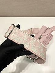 Prada Pink Nappa Antique Leather Multi-pocket Shoulder Bag Size 22 x 10.5 x 7 cm - 5