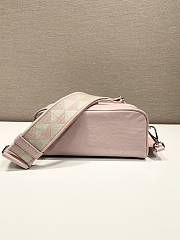 Prada Pink Nappa Antique Leather Multi-pocket Shoulder Bag Size 22 x 10.5 x 7 cm - 6