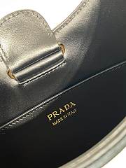 Prada Cleo Leather Shoulder 1BC179 Straw Bag Black Size 27 x 19 x 5 cm - 6