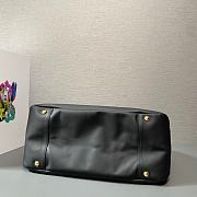 Prada Black Soft Calfskin Leather Shoulder Bag Size 39 x 29 x 19 cm - 4