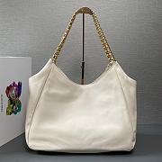 Prada Soft Calfskin Leather Shoulder Bag White Size 39 x 29 x 19 cm - 5
