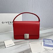 Givenchy Small Leather 4G Crossbody Bag Red Size 21 x 15 x 6 cm - 1