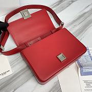 Givenchy Small Leather 4G Crossbody Bag Red Size 21 x 15 x 6 cm - 3