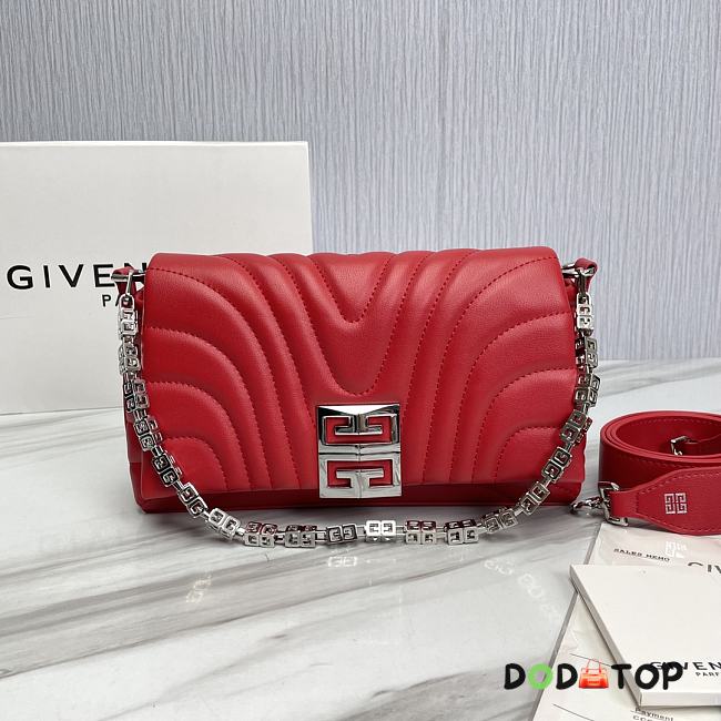 Givenchy Baguette Bag Red Size 25 x 15 x 6 cm - 1
