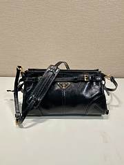 Prada Black Small Leather Shoulder Bag Size 26 x 14 x 12 cm - 1
