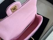 Chanel Flap Chain Bag Heart Pink 01 Size 19 cm - 6