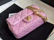 Chanel Flap Chain Bag Heart Pink 01 Size 19 cm - 5