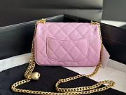 Chanel Flap Chain Bag Heart Pink 01 Size 19 cm - 4