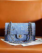 Chanel Classic Flap Bag Small Denim Size 15.5 x 25.5 x 6.5 cm - 6