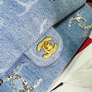 Chanel Classic Flap Bag Small Denim Size 15.5 x 25.5 x 6.5 cm - 3