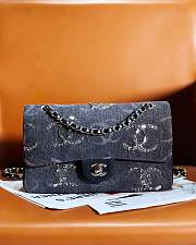Chanel Classic Flap Bag Small Denim 01 Size 15.5 x 25.5 x 6.5 cm - 1