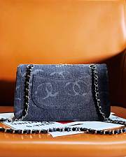 Chanel Classic Flap Bag Small Denim 01 Size 15.5 x 25.5 x 6.5 cm - 5