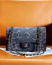 Chanel Classic Flap Bag Small Denim 01 Size 15.5 x 25.5 x 6.5 cm - 3