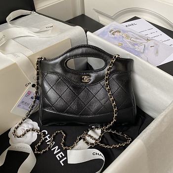 Chanel Mini 31 Bag Black Size 17.5 × 20.5 cm