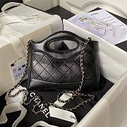 Chanel Mini 31 Bag Black Size 17.5 × 20.5 cm - 2