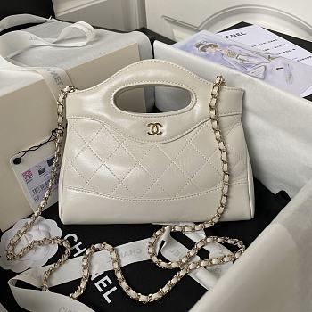 Chanel Mini 31 Bag White Size 17.5 × 20.5 cm