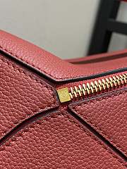 Loewe Leather Puzzle Top-Handle Red Size 29 x 12 x 19 cm - 4