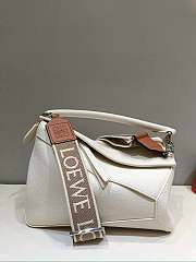 Loewe Puzzle Small White Bag Size 24 x 10 x 14 cm - 5