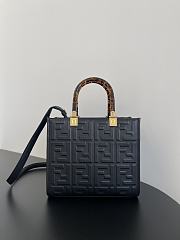 Fendi Black Small Tote Shopping Bag Size 25.5 x 12 x 22.5 cm - 1