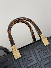 Fendi Black Small Tote Shopping Bag Size 25.5 x 12 x 22.5 cm - 6