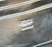 Fendi Baguette Silver Leather Bag Size 19 × 4 × 12 cm - 3