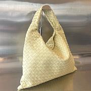 Bottega Veneta Large Hop Hobo Suede Shoulder Bag Beige Size 54 x 24 x 13 cm - 2