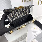 Dior 30 Montaigne Mini Box Bag Blue Size 17.5 x 11.5 x 5 cm - 5