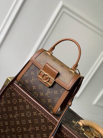 Louis Vuitton LV Dauphine Capitale Bag Size 17.5 x 17.5 x 9 cm