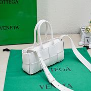 Bottega Veneta Mini East-West Arco Tote Handbag White Size 22 x 11 x 5.5 cm - 3