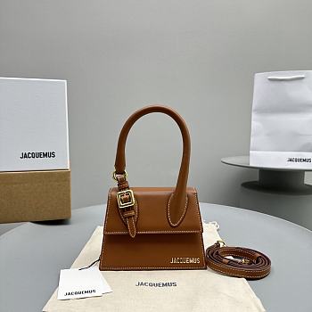 Jacquemus Crossbody Brown Bag Size 18 x 15.5 x 8 cm