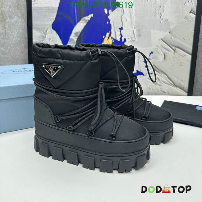 Prada Platform Snow Boots Black/White  - 1