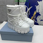 Prada Platform Snow Boots Black/White  - 4