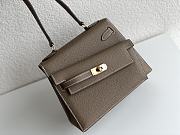 Hermes Double Sided Kelly Desordre Taupe Size 20 cm - 5