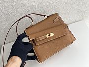 Hermes Double Sided Kelly Desordre Brown Size 20 cm - 4