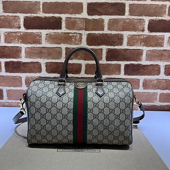 Gucci Ophidia GG Medium Top Handle Bag Brown Size 31 x 20 x 16.5 cm