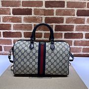 Gucci Ophidia GG Medium Top Handle Bag Black Size 31 x 20 x 16.5 cm - 1