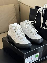 Chanel Boots Black White 16 - 4