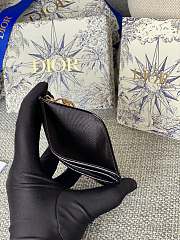 Dior Patent Card Holder Black Size 10.5 x 7.5 x 1 cm - 4