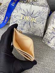 Dior Patent Card Holder Beige Size 10.5 x 7.5 x 1 cm - 6