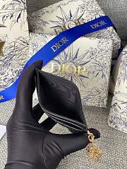 Dior Lambskin Card Holder Black Size 10.5 x 7.5 x 1 cm - 3